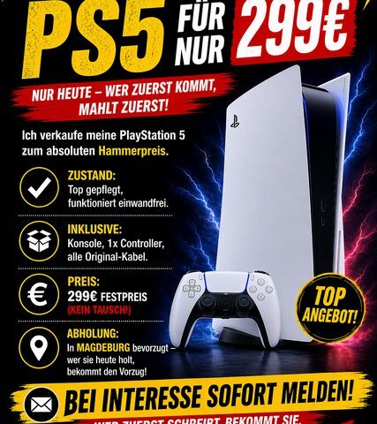 Privatverkauf: PlayStation 5 – Top Zustand – zum Hammerpreis!