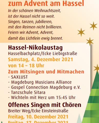 Einladung zum Advent am Hasselbachplatz