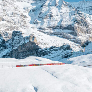 Schweizer Skigebiete: Mit der Bahn zur Piste