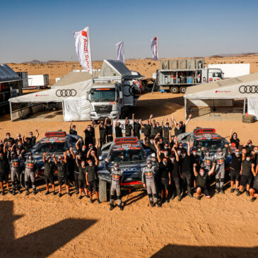 Audi RS Q e-tron bei der Rallye Dakar: Erfolgreicher Start in ein neues Zeitalter