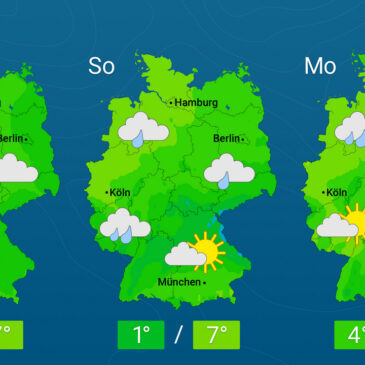 Leicht wechselhaft und eher mild – Winter weiter auf Tauchstation