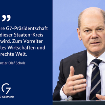 Deutschland übernimmt G7-Präsidentschaft