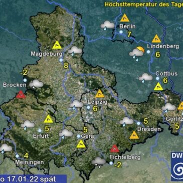 Sachsen-Anhalt Wetter für Montag