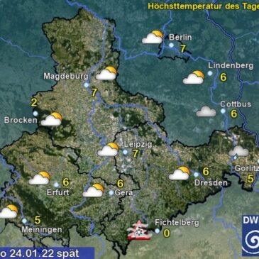 Sachsen-Anhalt Wetter für Montag