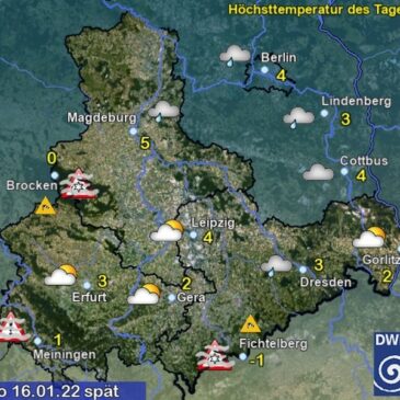 Sachsen-Anhalt Wetter für Sonntag