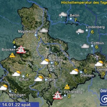 Sachsen-Anhalt Wetter für Freitag