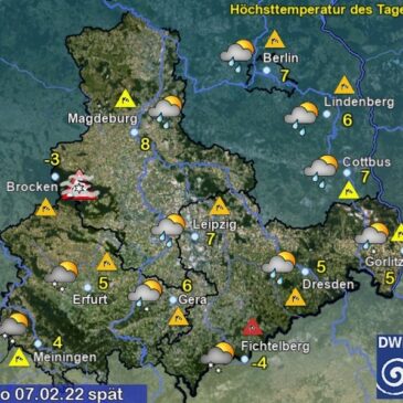 Sachsen-Anhalt Wetter für Montag