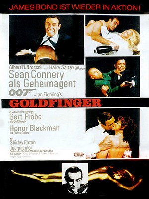 Agentenfilm: James Bond 007 – Goldfinger (ProSieben  20:15 – 22:30 Uhr)