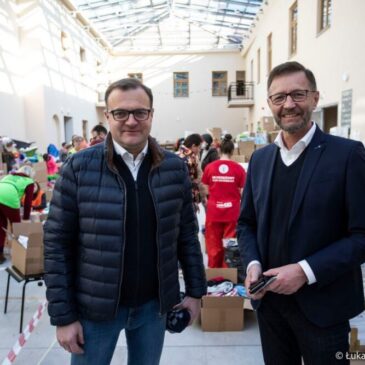 Deutsch-Polnische Gesellschaft übergibt Spenden für ukrainische Geflüchtete in Radom / Magdeburg unterstützt polnische Partnerstadt