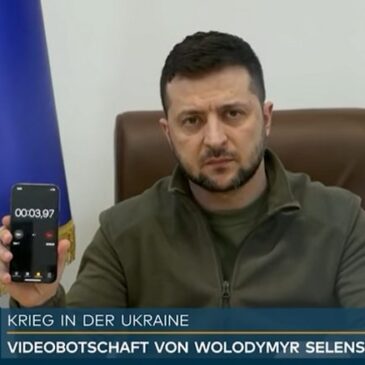 SELENSKYJ Videobotschaft: „Die Russen wollen auch zu euch kommen“