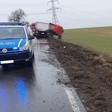 Von der Fahrbahn abgekommen