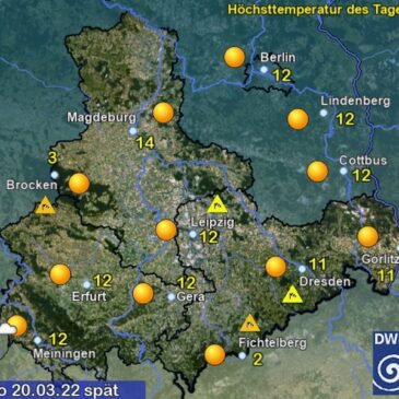 Sachsen-Anhalt Wetter für Sonntag