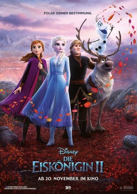 Animationsfilm: Die Eiskönigin 2 (Sat.1  20:15 – 22:20 Uhr)