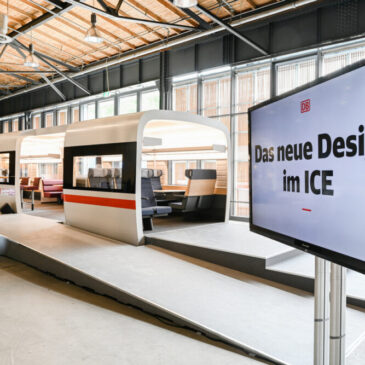 Neues Design für neue Ansprüche: Im ICE wohlfühlen wie im eigenen Wohnzimmer