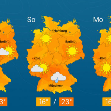 14-Tage-Wetter: 25 Grad und mehr zu den Eisheiligen