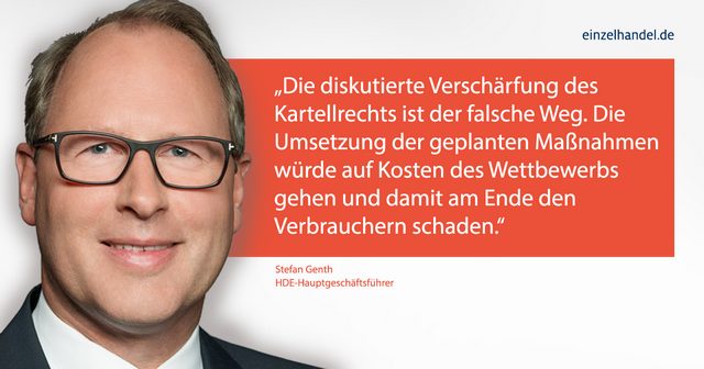 HDE sieht mögliche Verschärfung des Kartellrechts kritisch