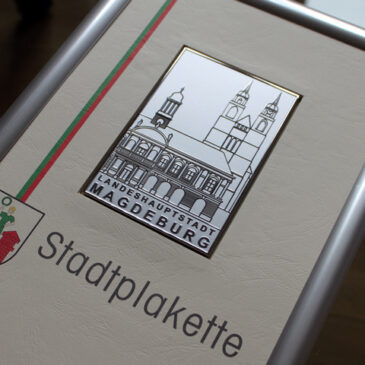 Goldene Stadtplakette an Entomologische Gesellschaft verliehen