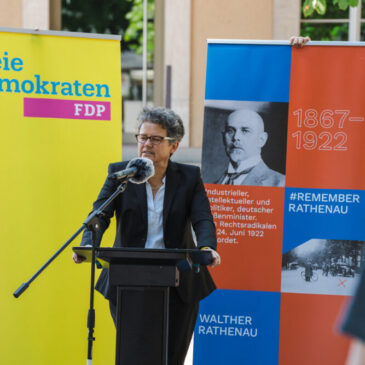 Walther-Rathenau-Gedenken – Lydia Hüskens: „Wir machen Politik, damit auch zukünftige Generationen in Freiheit und Demokratie leben können“
