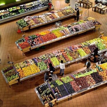 Einzelhandel mit Lebensmitteln verzeichnet größten Umsatzeinbruch zum Vormonat seit 1994