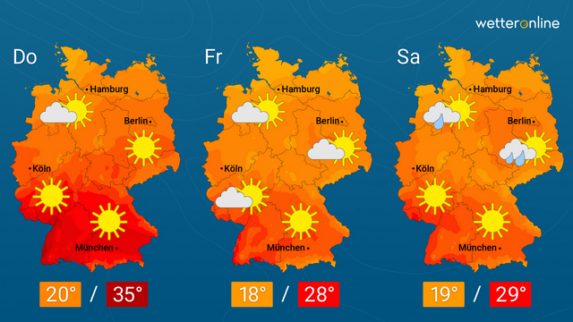 Viel Sonne und oft heiß