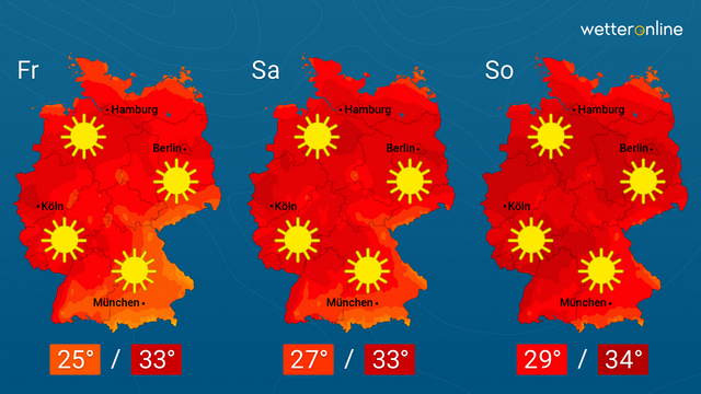 Nächste Woche schwüle Gewitterluft