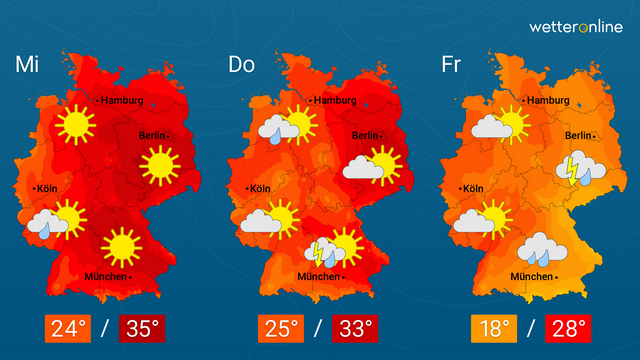 Atlantikluft bringt Abkühlung