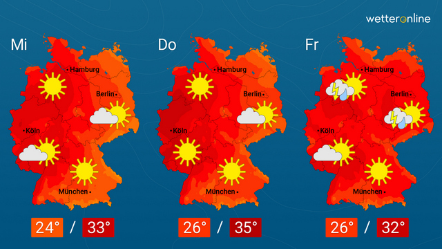 Schwülwarme Luft birgt Gewitterrisiko