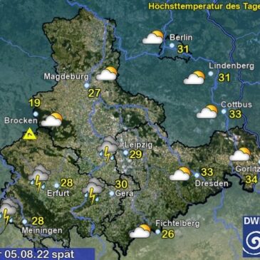 Sachsen-Anhalt Wetter am Freitag