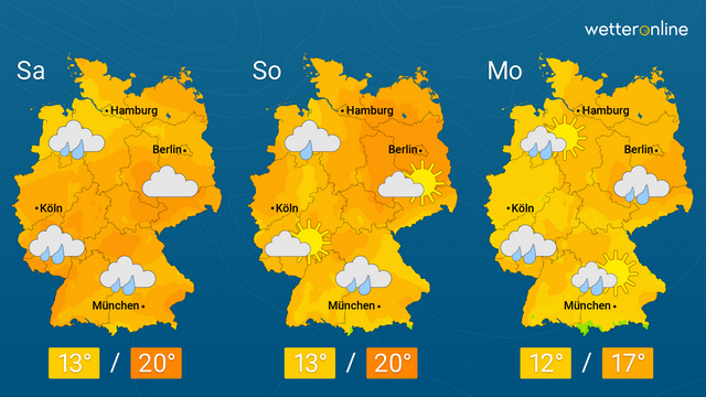 Kühl und regional nass mit viel Wind