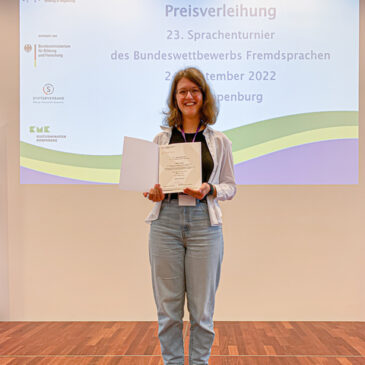 Bundeswettbewerb Fremdsprachen – Schülerin aus Magdeburg holt einen 2. Preis auf Bundesebene