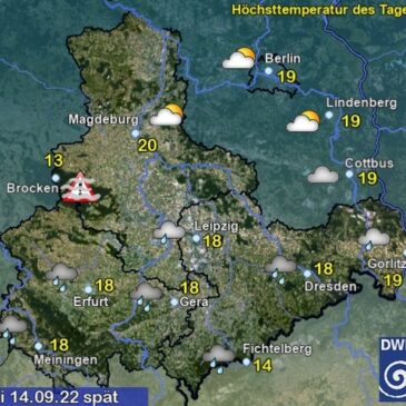 Sachsen-Anhalt Wetter am Mittwoch