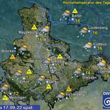 Sachsen-Anhalt Wetter am Samstag