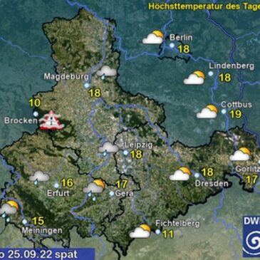 Sachsen-Anhalt Wetter am Sonntag