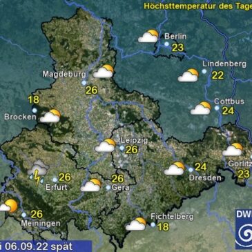 Sachsen-Anhalt Wetter am Dienstag