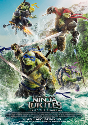 Actionkomödie: Teenage Mutant Ninja Turtles 2: Out of the Shadows (Kabel eins  20:15 – 22:30 Uhr)