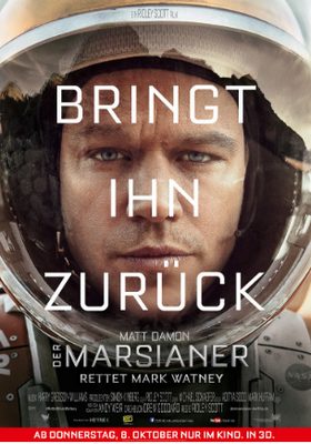 SciFi-Abenteuer: Der Marsianer – Rettet Mark Watney (Sat.1  20:15 – 23:15 Uhr)