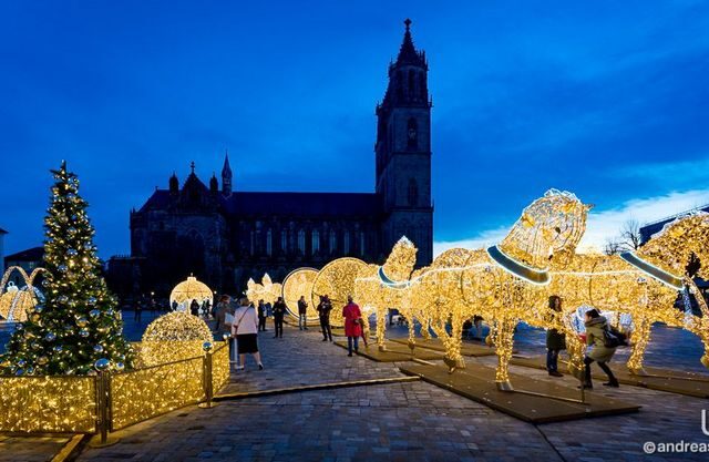 Magdeburger Weihnachtsmarkt und Lichterwelt sollen bis zu zwei Millionen Besucher anlocken