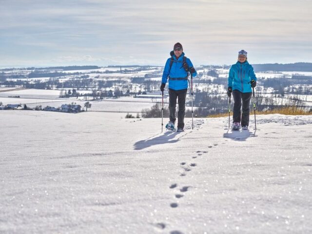 Urlaub dahoam in der verschneiten niederbayerischen Toskana