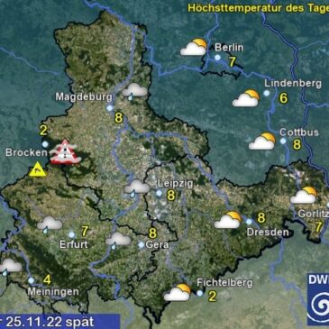 Sachsen-Anhalt Wetter am Freitag