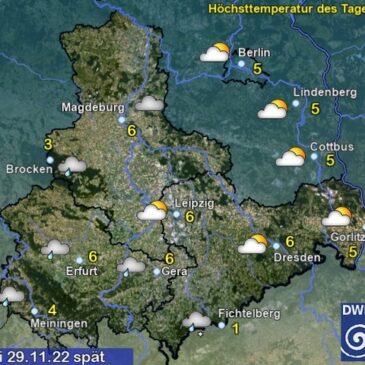 Sachsen-Anhalt Wetter am Dienstag