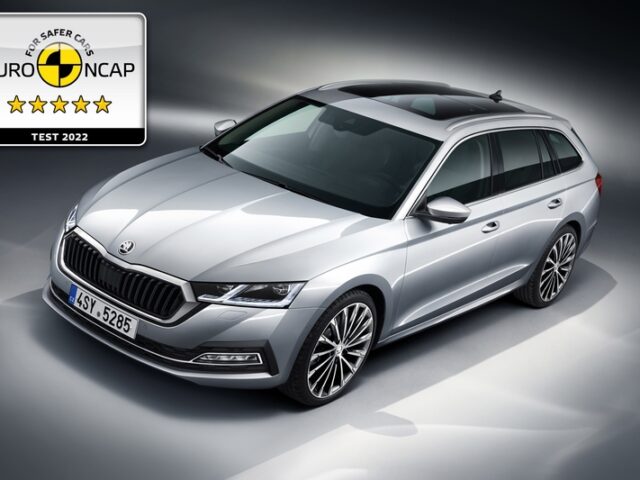 Euro NCAP Crash-Test: 5-Sterne-Höchstwertung für ŠKODA OCTAVIA auch unter verschärften Bedingungen