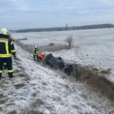 Heute auf der A14: Verkehrsunfall mit zwei schwerverletzten Personen