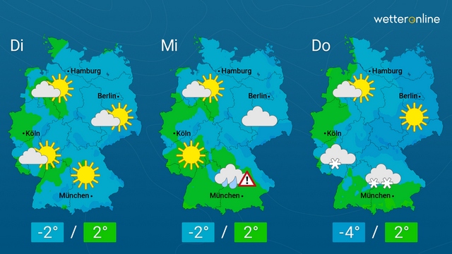 Nach kalten Tagen Tauwetter in Sicht