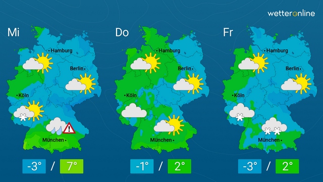 Mildere Luft vertreibt Frost