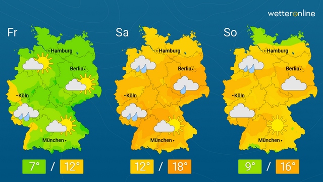 Zunächst sehr mild und windig