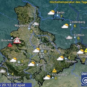 Sachsen-Anhalt Wetter am Dienstag
