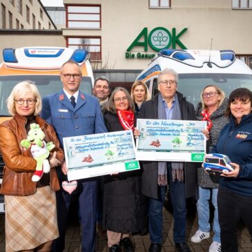 AOK Sachsen-Anhalt: 7.100 Euro für Erfüllung letzter Wünsche gespendet