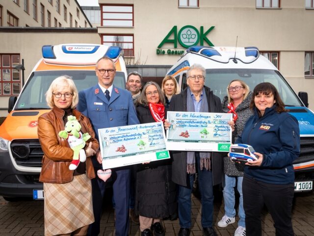 AOK Sachsen-Anhalt: 7.100 Euro für Erfüllung letzter Wünsche gespendet
