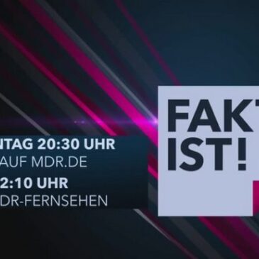 MDR-Talk „Fakt ist!“ heute aus Magdeburg zum Thema: „Pöbeln, randalieren, zuschlagen – Problem Jugendgewalt“