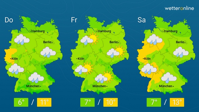 Tief lenkt Polarluft zu uns